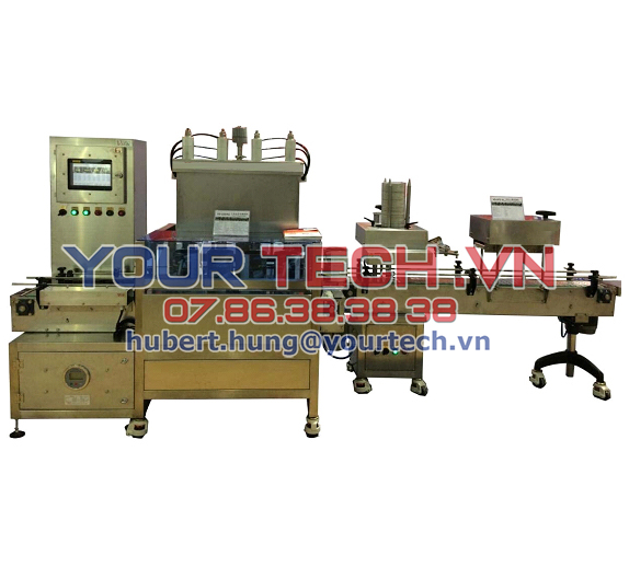 Máy đóng gói tự đông Máy chiết rót, đóng gói chất lỏng chủ yếu được sử dụng trong các ngành công nghiệp như Sơn, Mực In, …. phù hợp cho việc đóng gói và đóng nắp tự động với nhiều dung tích khác nhau 1-5L, 10 – 20L, 50L, 100L, 200L,…