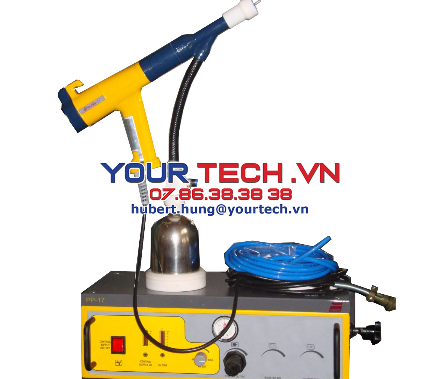 Súng phun sơn tĩnh điện phòng thí nghiệm Cup type Gun Công ty Yourtech chuyên cung cấp các loại máy móc thiết bị công nghiệp và phòng thí nghiệm