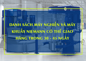 Danh sách máy nghiền máy khuấy Niemann có thể giao ngay